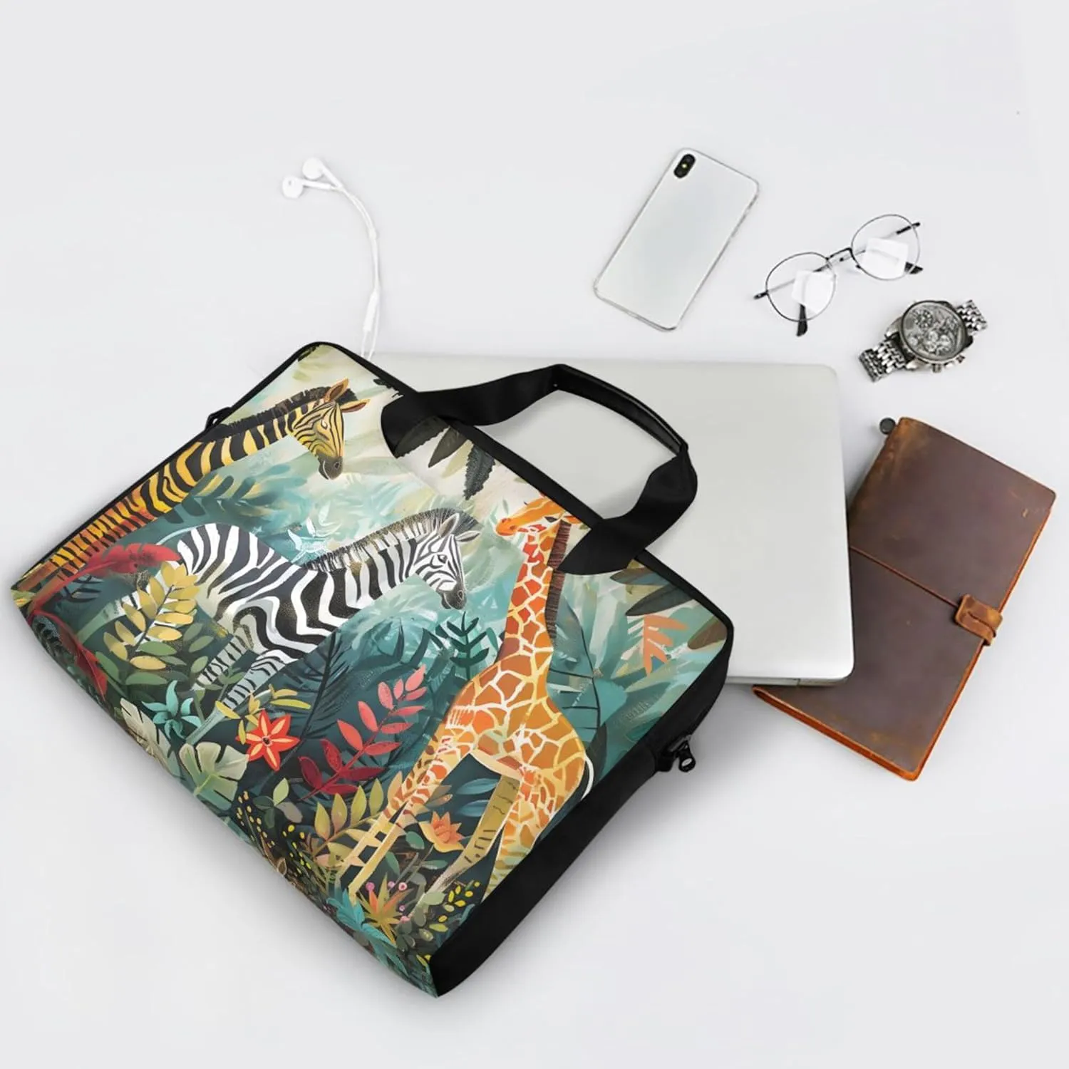 MNSRUU Laptop Bag Women Men Laptop Messenger Soccer Net