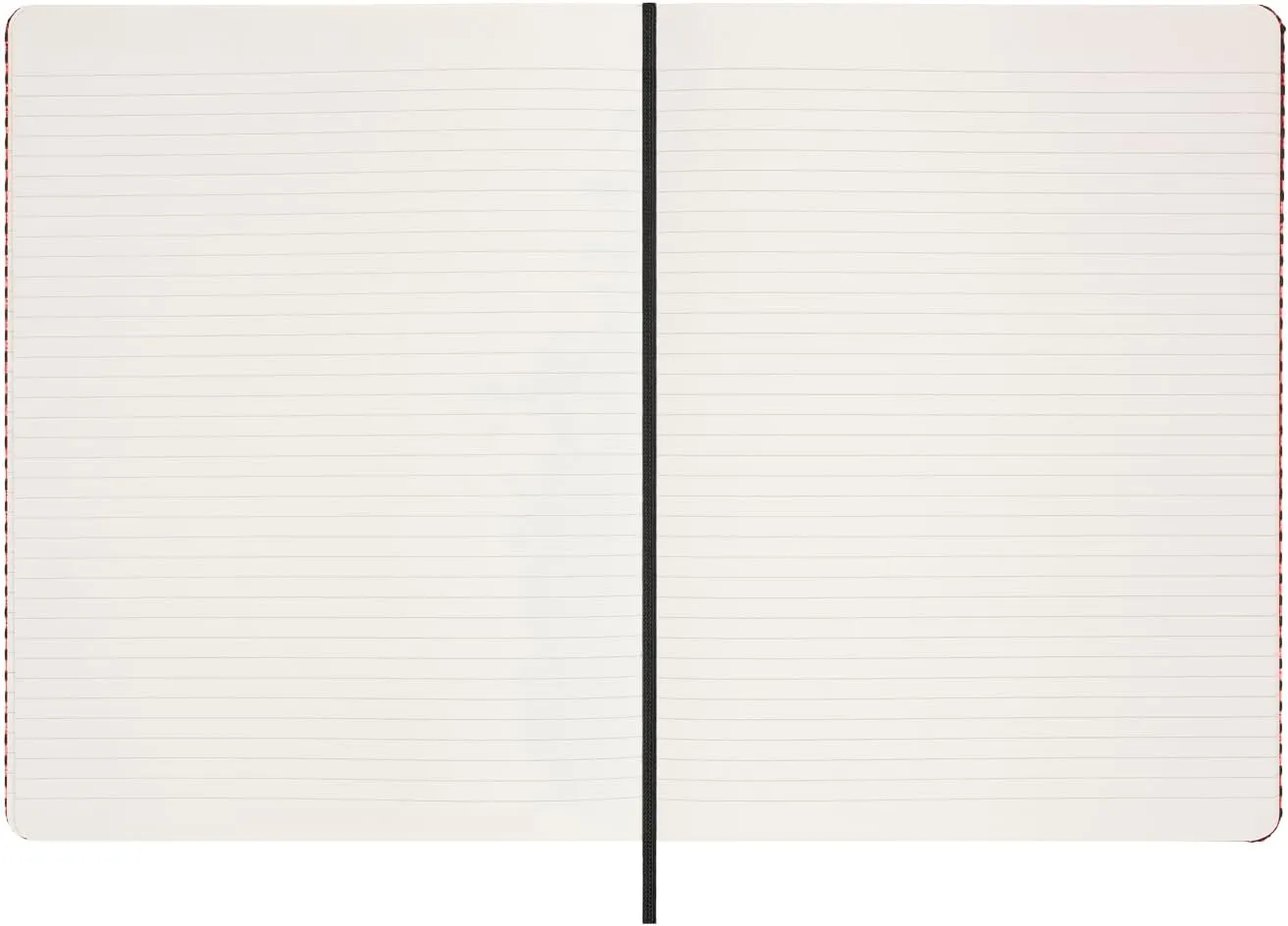 Moleskine Limited Edition Notebook Holiday Shine, Extra Large, Ruled, Metallic Red, Hard Cover (7.5 x 10)