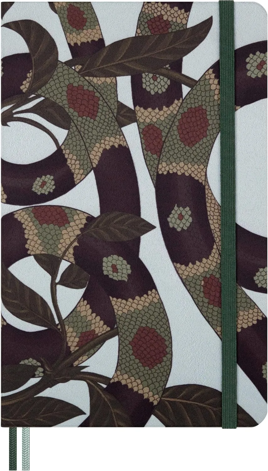 Moleskine Limited Edition Year of the Snake 2025 Notebook, Hard Cover, Large (5" x 8.25"), Ruled, Leaves, 176 pages