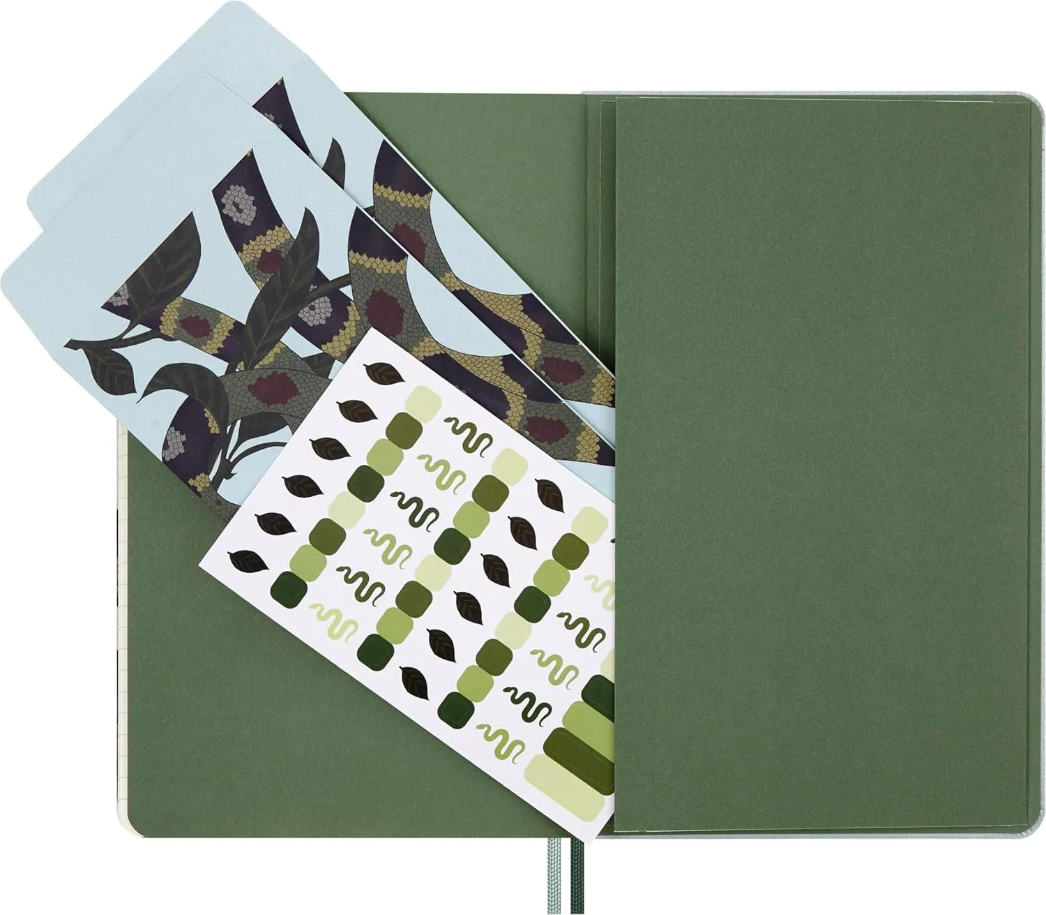Moleskine Limited Edition Year of the Snake 2025 Notebook, Hard Cover, Large (5" x 8.25"), Ruled, Leaves, 176 pages