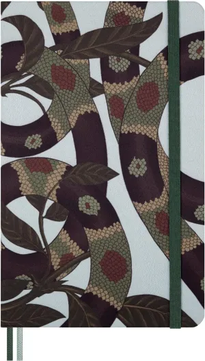 Moleskine Limited Edition Year of the Snake 2025 Notebook, Hard Cover, Large (5" x 8.25"), Ruled, Leaves, 176 pages