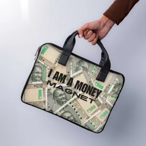 Money Magnet Laptop Sleeve With Handle