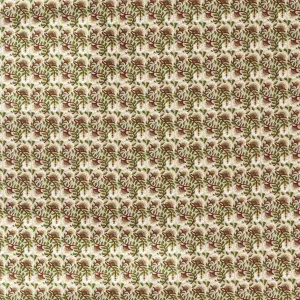 Morris & Co Wardle Weave Madder/Forest Fabric