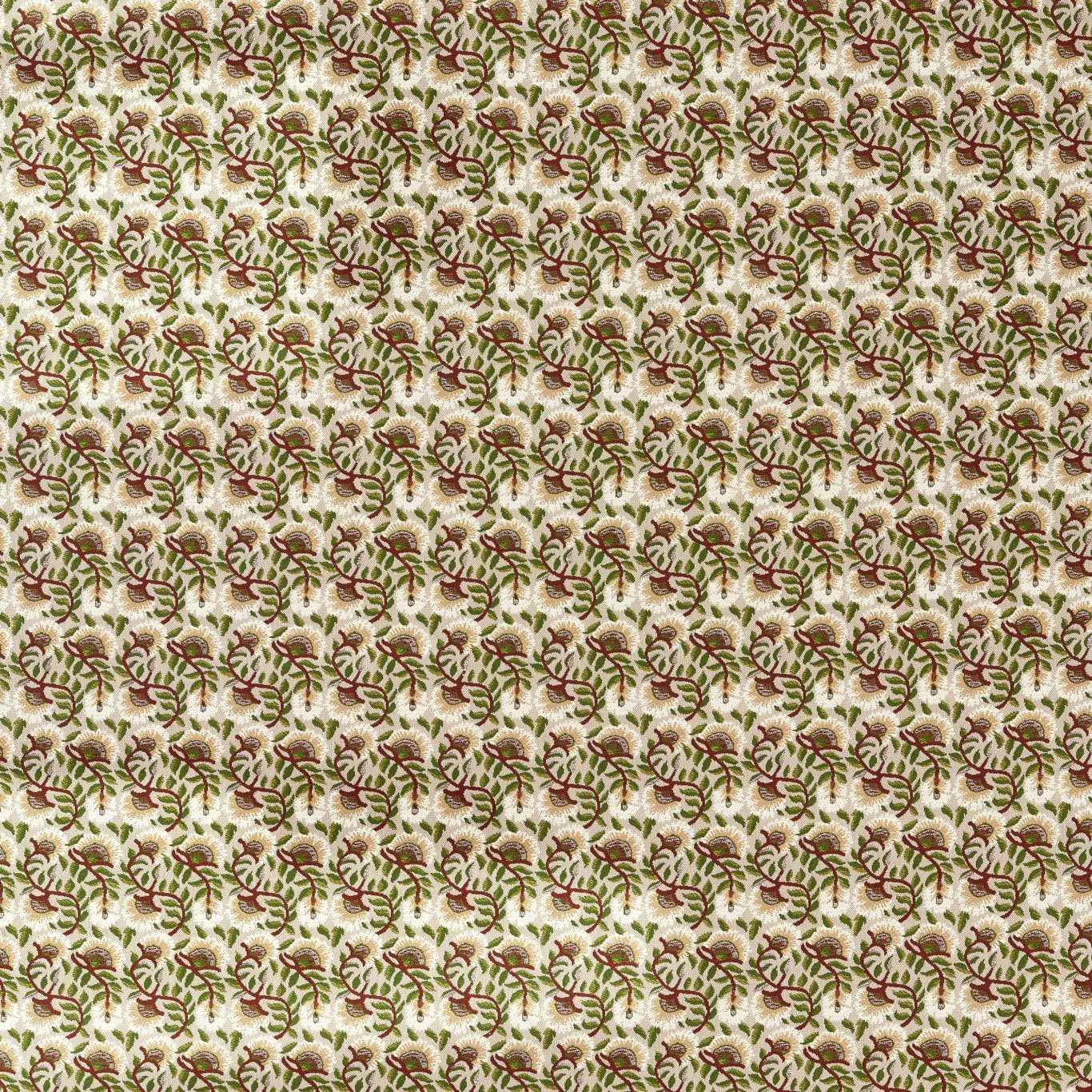 Morris & Co Wardle Weave Madder/Forest Fabric