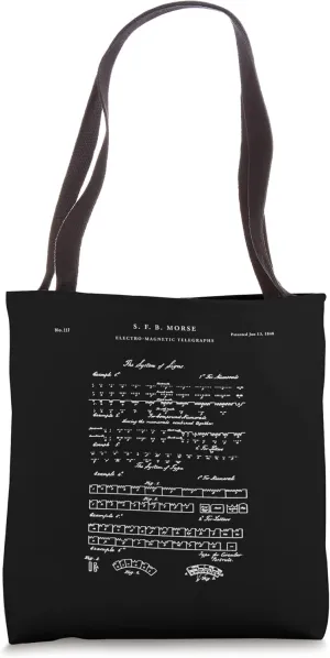 Morse code Patent - Telegraph Tote Bag