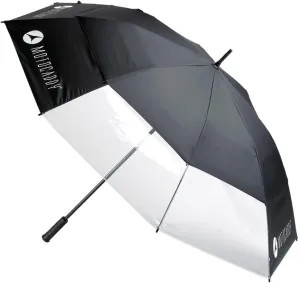 Motocaddy Clearview Golf Umbrella For Push Cart - 2.5 Inches Longer Than Standard Golf Umbrellas - Clearview Panel, Extended Handle Length (Black)