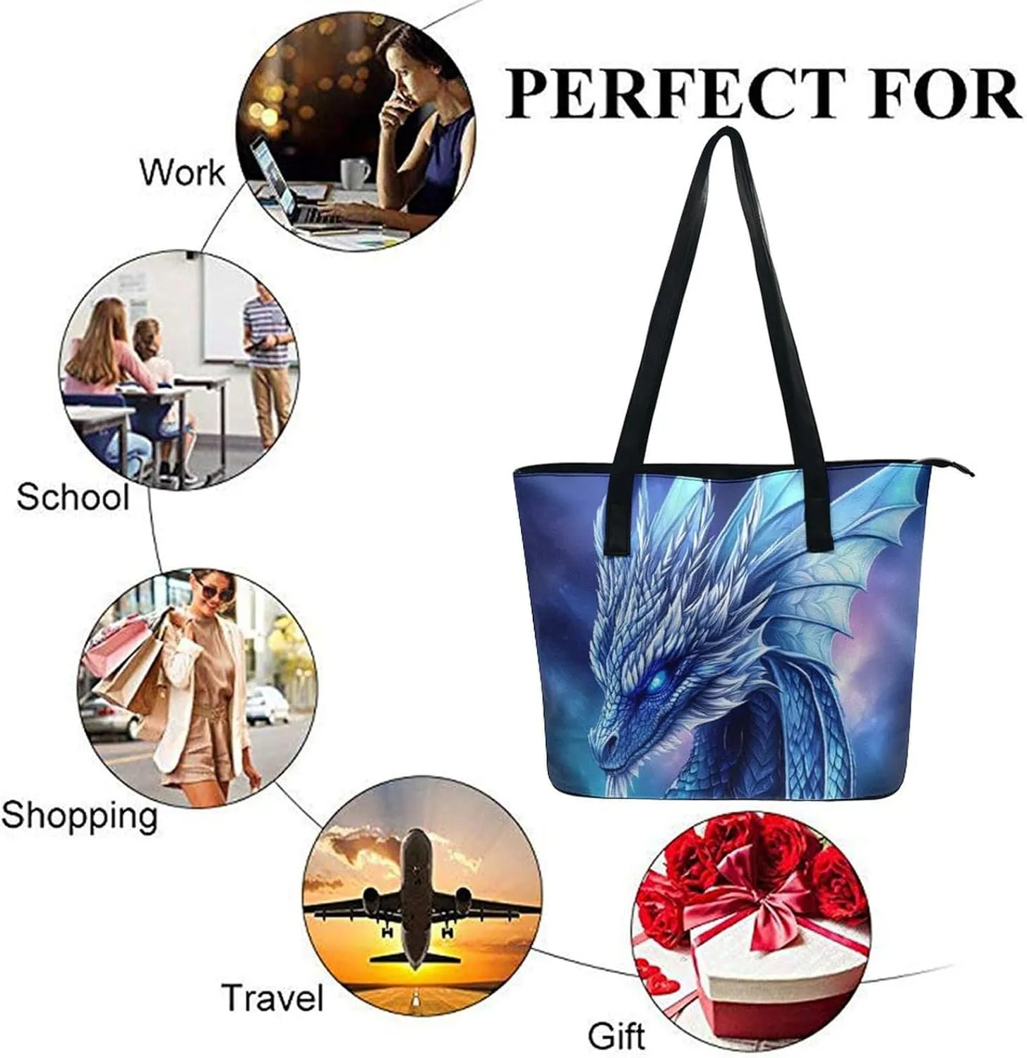 Multifunction Tote Handbags Casual Purse Bags for Women Travel Shoulder Bag