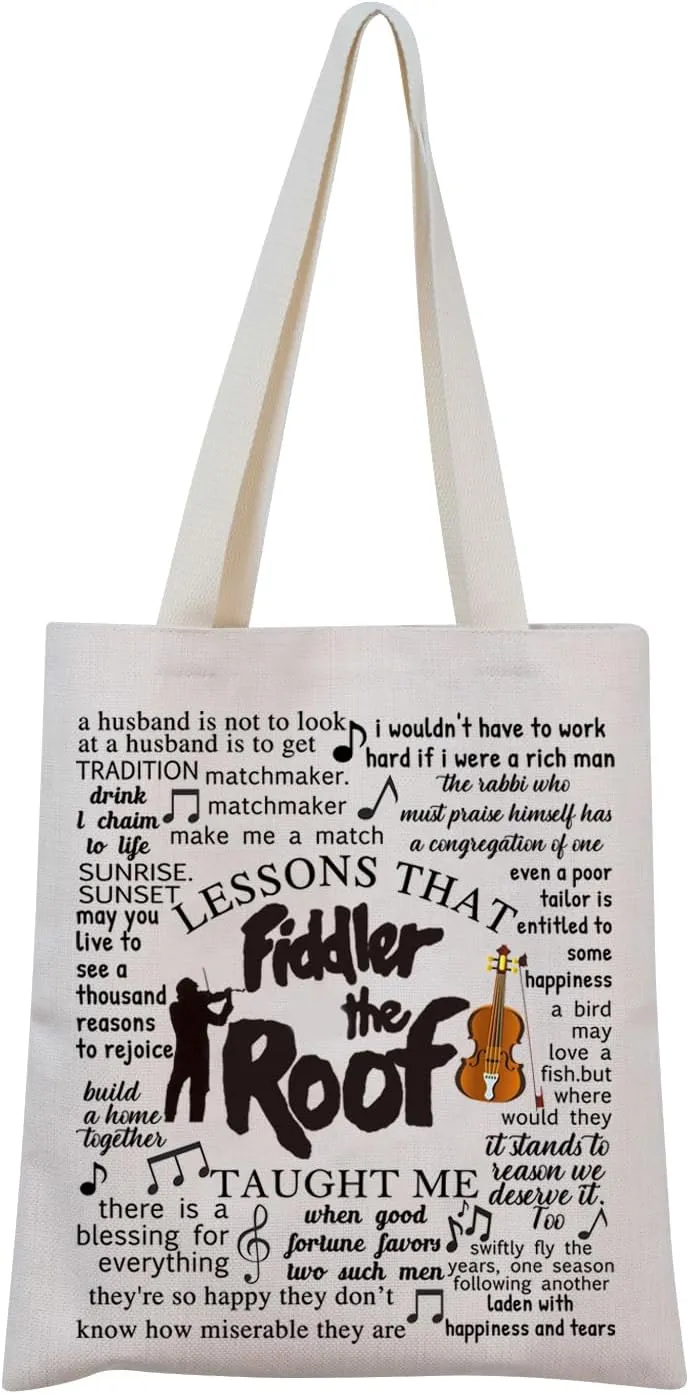 Musical Encouragement Quote Tote Bag Musical Lover Gift Merchandise