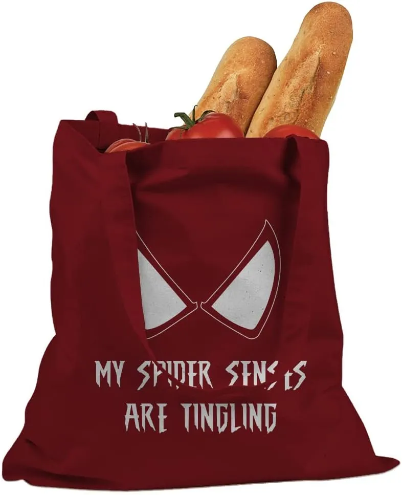 My Spider Senses are Tingling Cotton Canvas Tote Bag