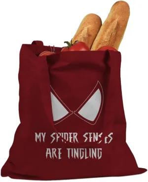 My Spider Senses are Tingling Cotton Canvas Tote Bag