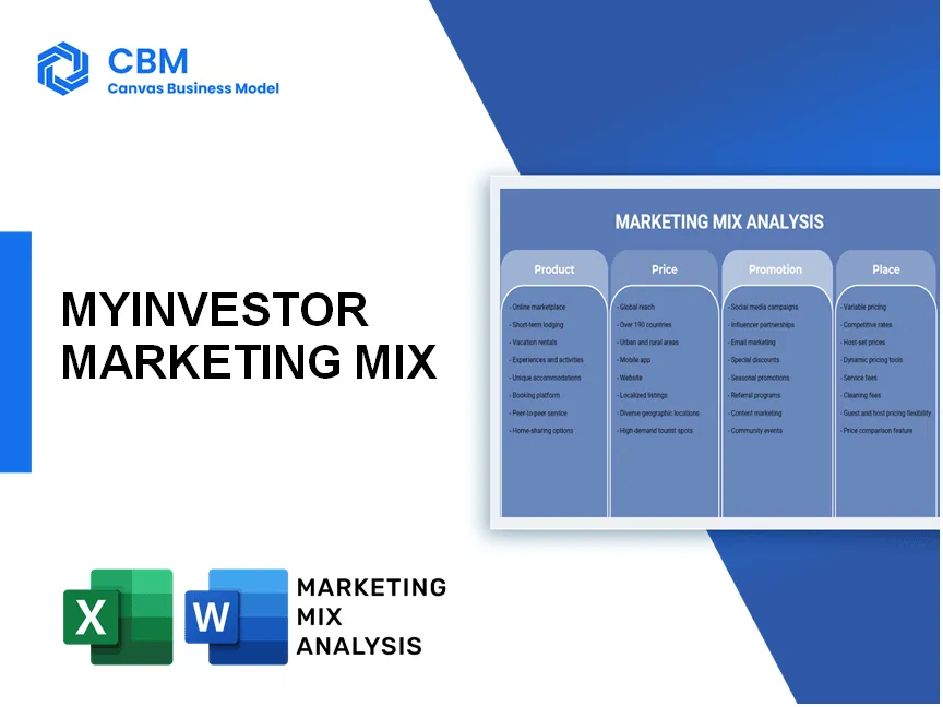 MYINVESTOR MARKETING MIX