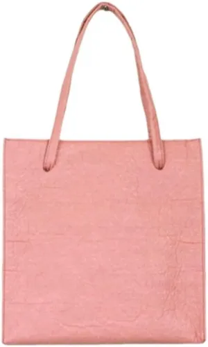 Nadaya Pinatex Pinamore 16142 Pinamore Shoulder Bag PINK Higashi-Osaka Brand Certified Product, H10.6 x W10.6 x 3.9 inches (270 x 270 x 100 mm)