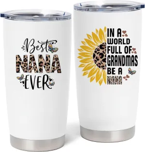 Nana Gifts for Grandma - Mothers Day/Birthday Gifts for Nana - Funny Grandma Gift from Grandkids, 20 oz Insulation Stainless Steel Tumbler