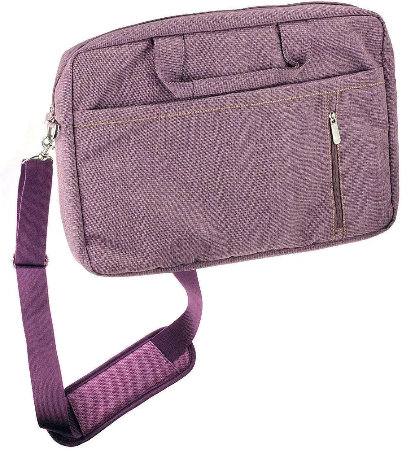 Navitech Purple Sleek Water Resistant Travel Bag - Compatible with MSI Prestige 13 AI Evo A2VMG 13.3" Laptop