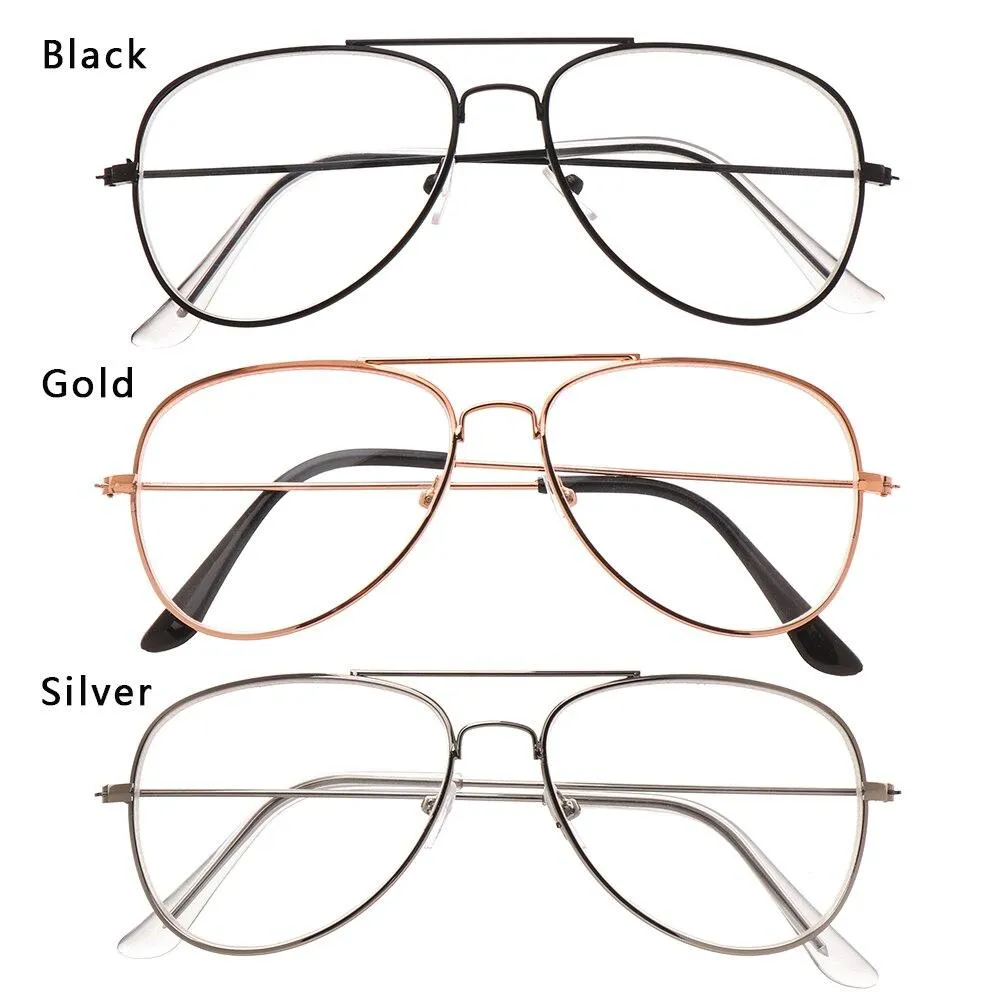 New Stylish Eyeglasses Aviator Metal Frame Reading Glasses Eyewear Vintage Women Men - Unique and Classy