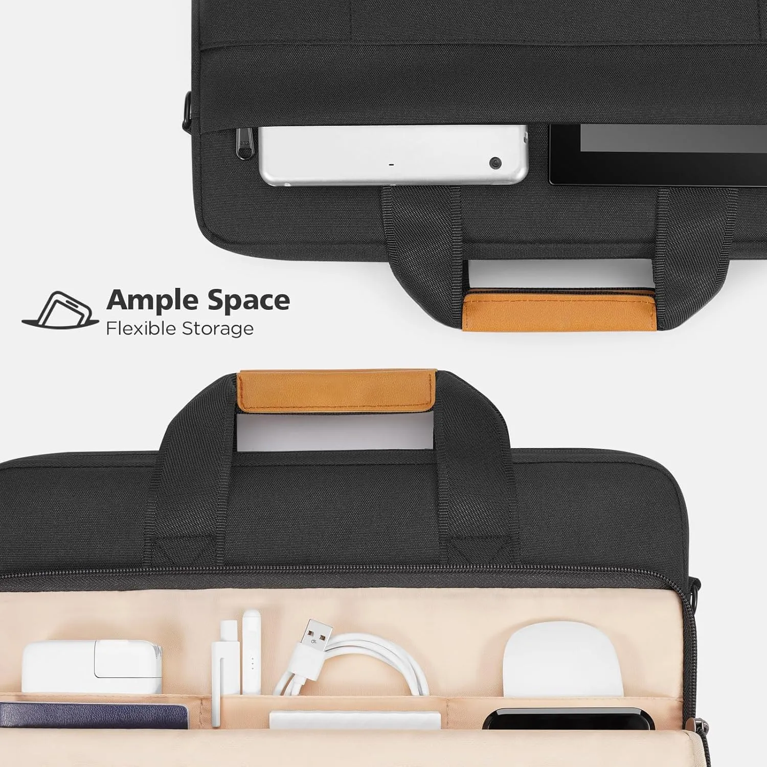 NIDOO 14 inch Laptop Bag Shoulder Sleeve Case 15 inch for 15" MacBook Air M2 M3/ 14" Lenovo ThinkPad E14 T14/ 14.4" Surface Laptop Studio 2/ HP EliteBook 840/ ASUS ROG Computer Messenger Bag Briefcase