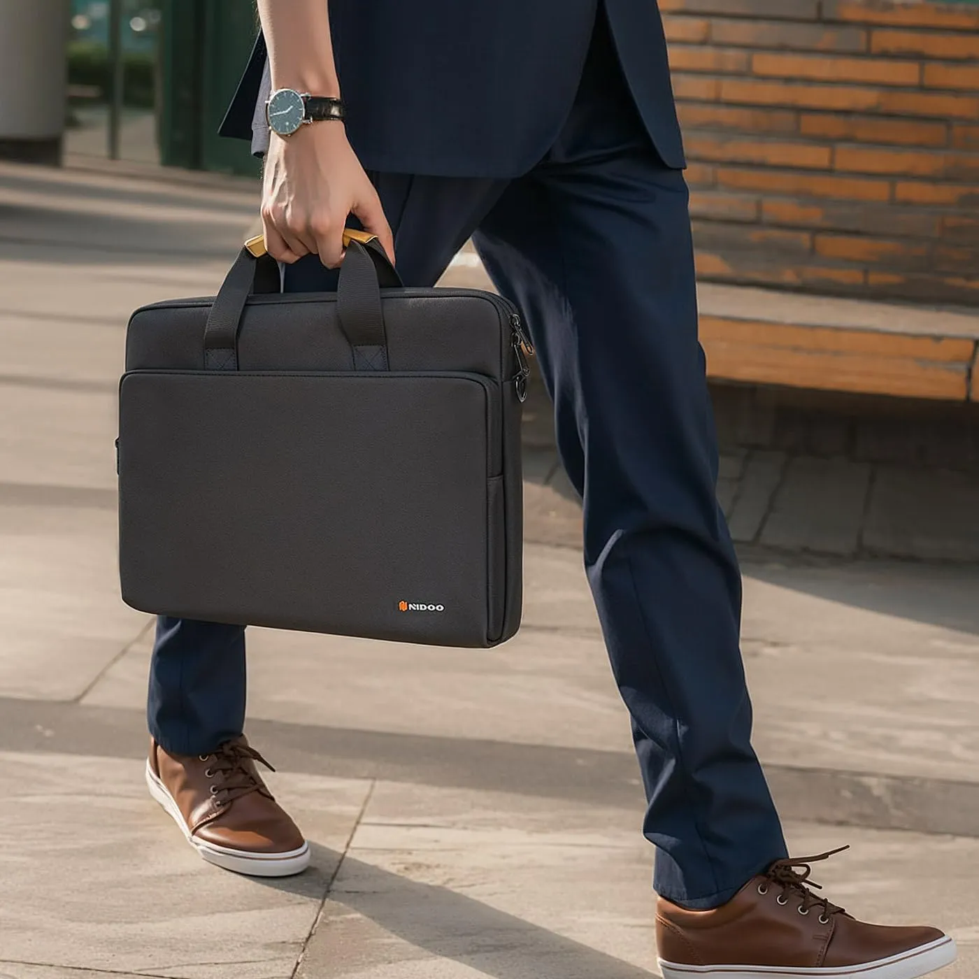 NIDOO 14 inch Laptop Bag Shoulder Sleeve Case 15 inch for 15" MacBook Air M2 M3/ 14" Lenovo ThinkPad E14 T14/ 14.4" Surface Laptop Studio 2/ HP EliteBook 840/ ASUS ROG Computer Messenger Bag Briefcase
