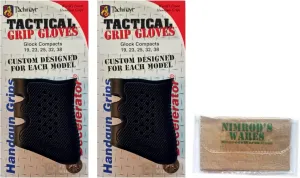 Nimrod's Wares 2-Pack Pachmayr 05174 Tactical Grip Gloves/Sleeves for Glock Compacts Microfiber Cloth