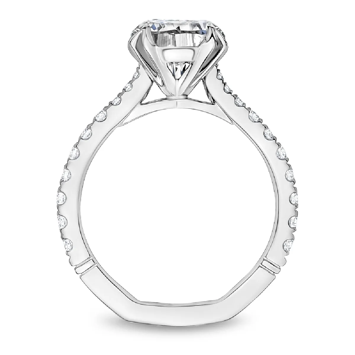 Noam Carver Atelier Classic Diamond Engagement Ring Setting in White Gold