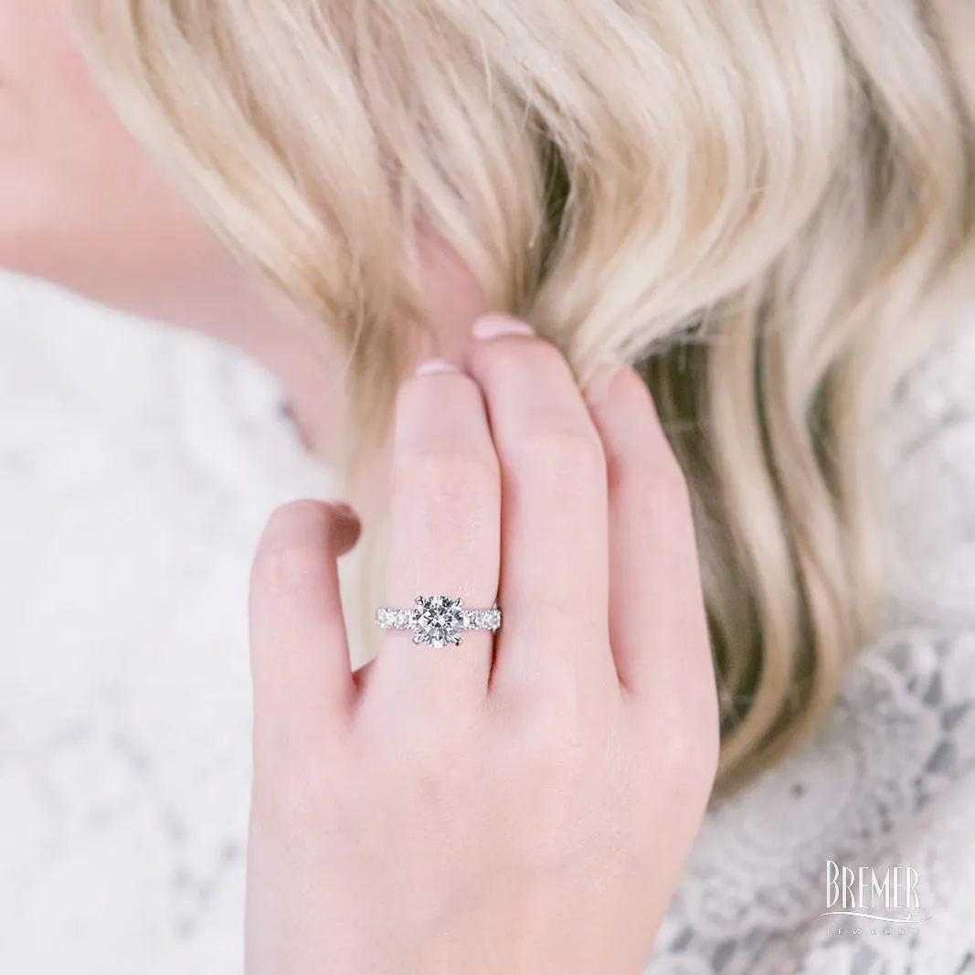 Noam Carver Atelier Classic Diamond Engagement Ring Setting in White Gold