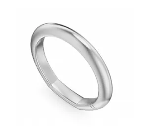 Noam Carver Classic Wedding Ring in 14K White Gold