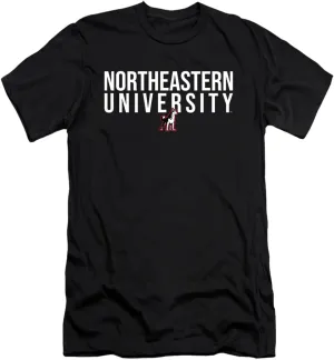 Northeastern University Official Stacked Unisex Adult Canvas Brand T Shirt
