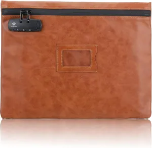 Notary Bag with Lock, Heavy Duty Notary Supply Bag for All Notary Journal, Stamp, Embosser, Ink Pad and Valuables Storage Bag(14 x 10.6 Inches)