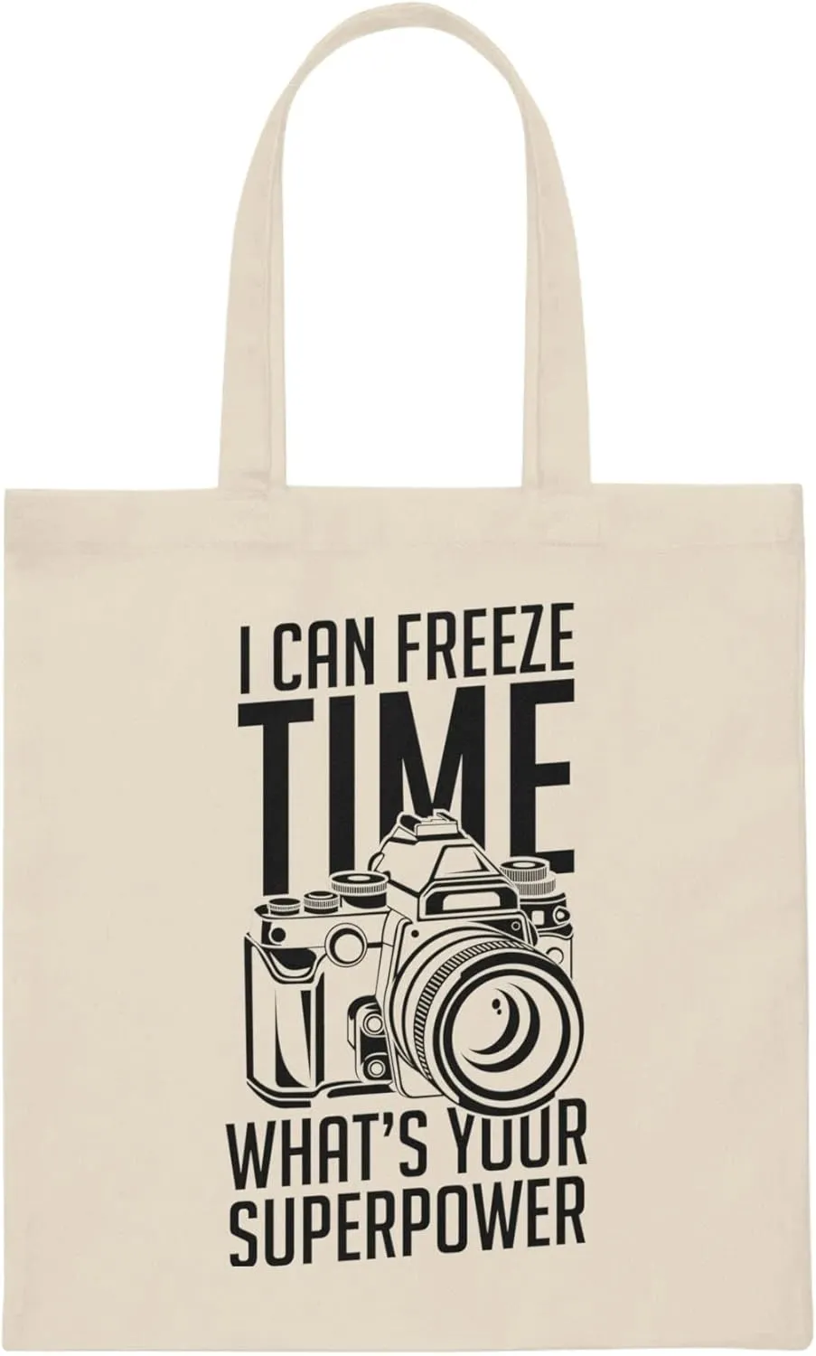 Novelty What's Your Superpower Cameraman Photography Lover Hilarious Photographers Photojournalist Photo Fan Canvas Tote Bag