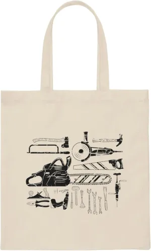 Novelty Woodworker Plumber Repairman Carpentry Enthusiast Hilarious Cabinetmaker Craftsperson Lumberworker Canvas Tote Bag