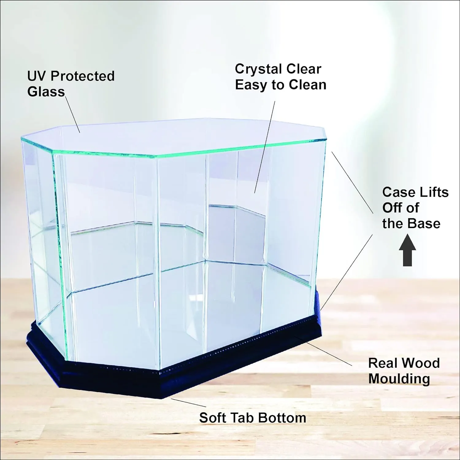 Octagon Football Display Case