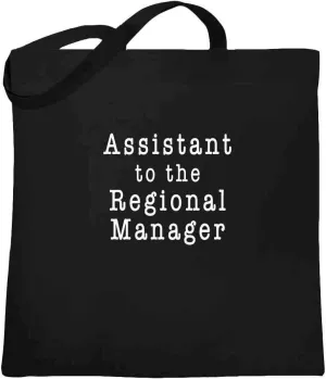 Office Assistant Regional Manager Work Canvas Tote Bag Shoulder Handbag Laptop
