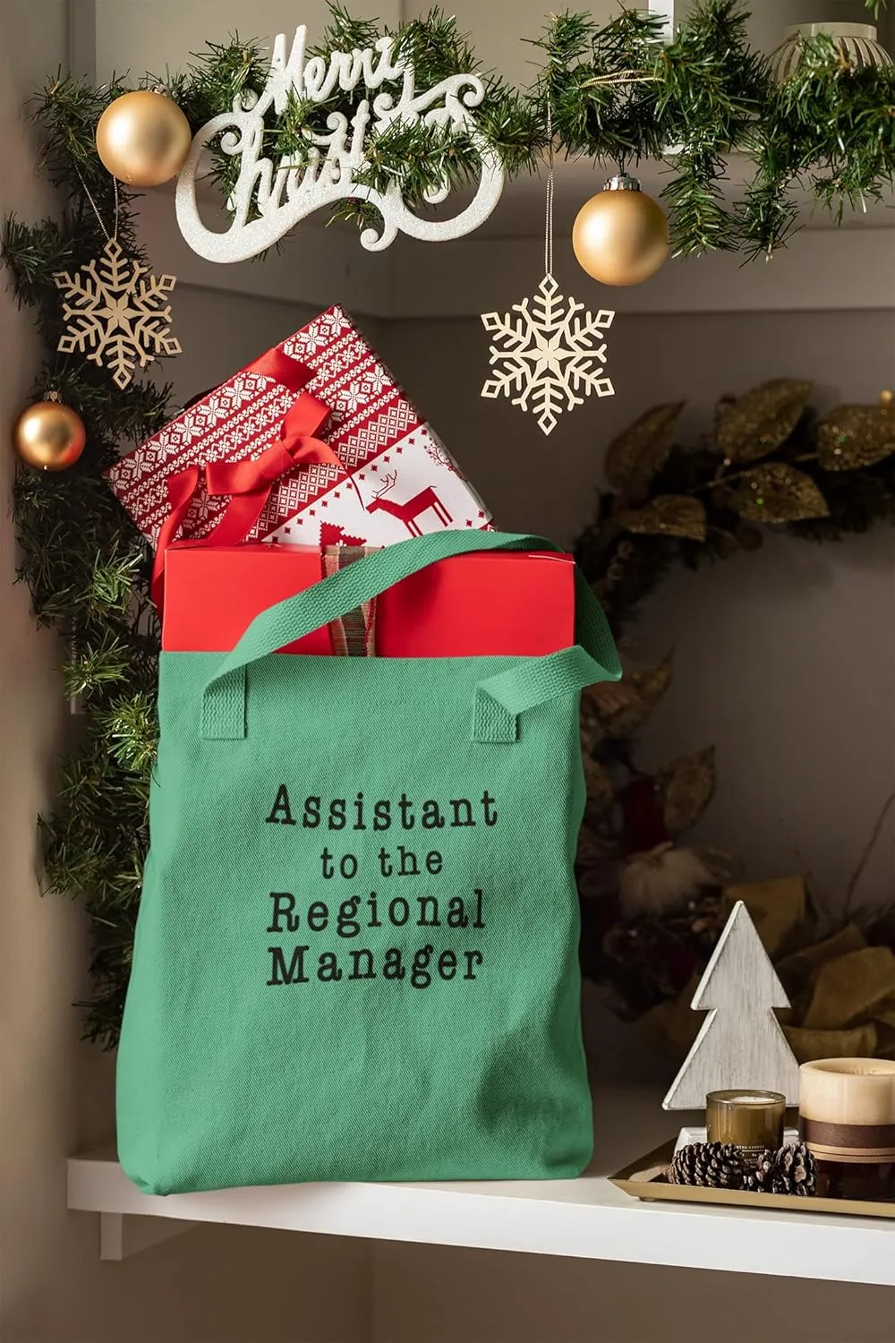 Office Assistant Regional Manager Work Canvas Tote Bag Shoulder Handbag Laptop