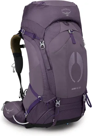 Osprey Aura AG 50L Women's Backpacking Backpack, Enchantment Purple, WXS/S