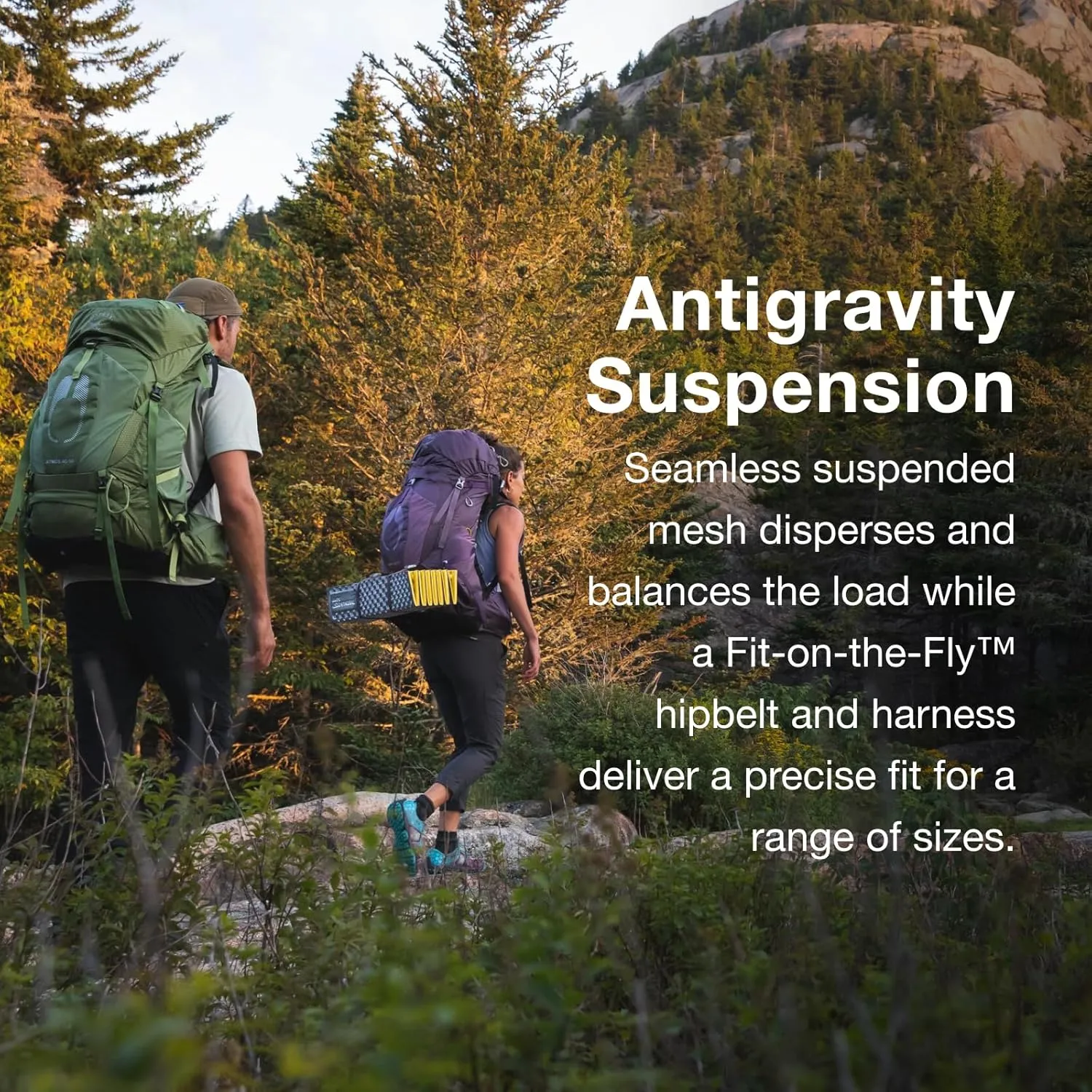 Osprey Aura AG 50L Women's Backpacking Backpack, Tungsten Grey, WM/L