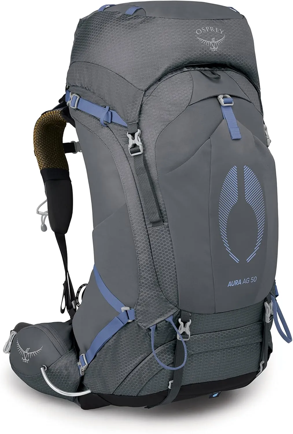 Osprey Aura AG 50L Women's Backpacking Backpack, Tungsten Grey, WXS/S