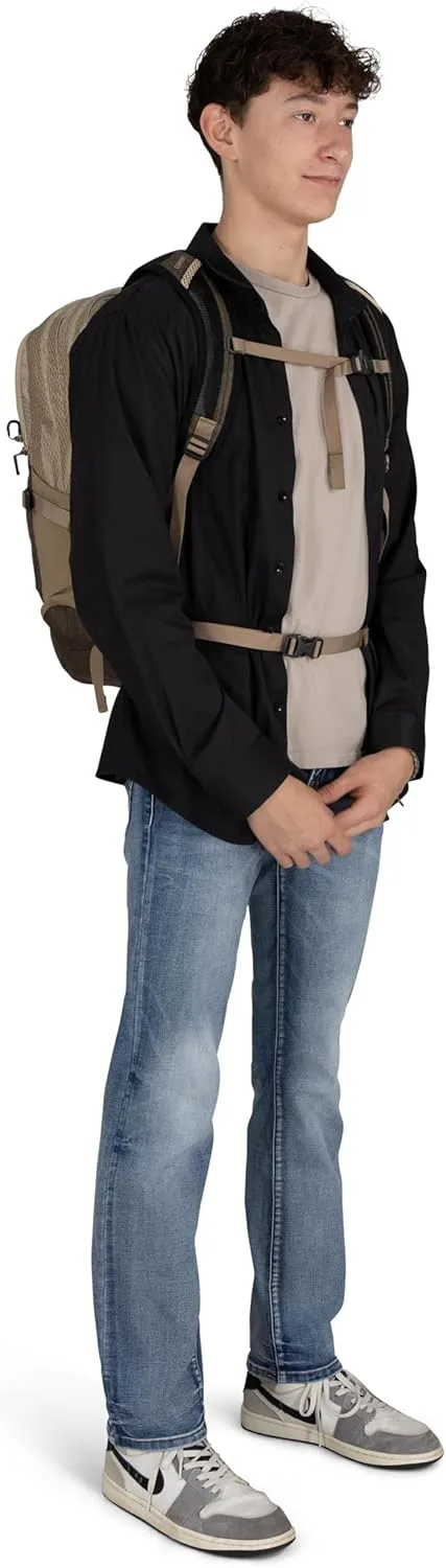 Osprey Comet Laptop Backpack, Alpaca Tan/Latte Brown Heather
