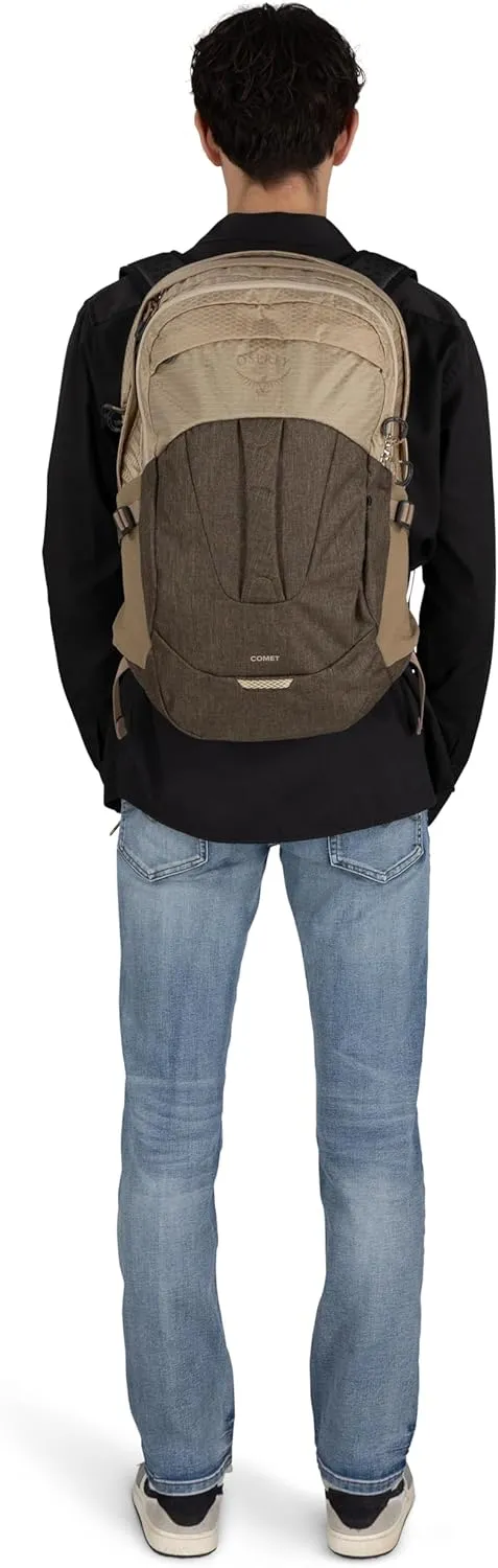 Osprey Comet Laptop Backpack, Alpaca Tan/Latte Brown Heather