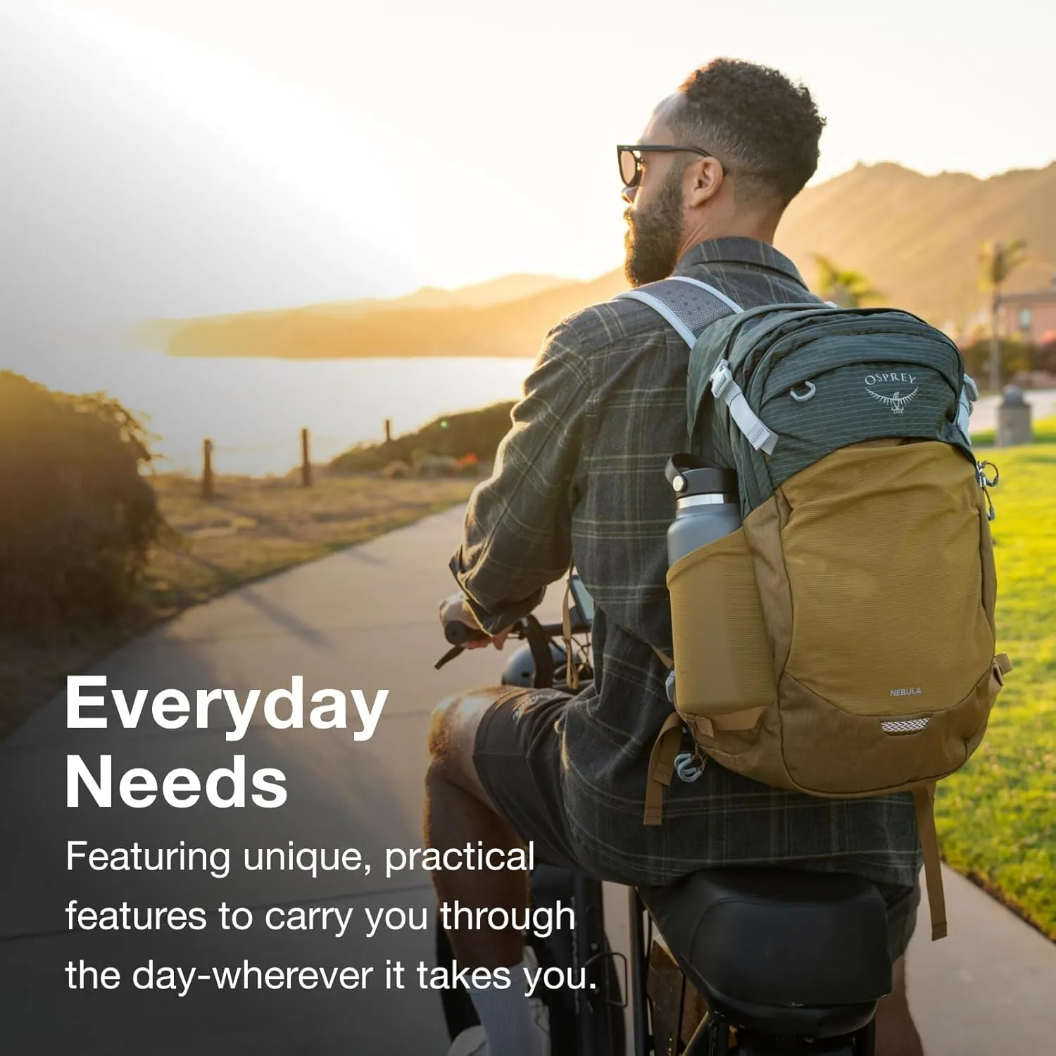 Osprey Nebula Commuter Backpack, Cascade Blue/Coal Grey Heather