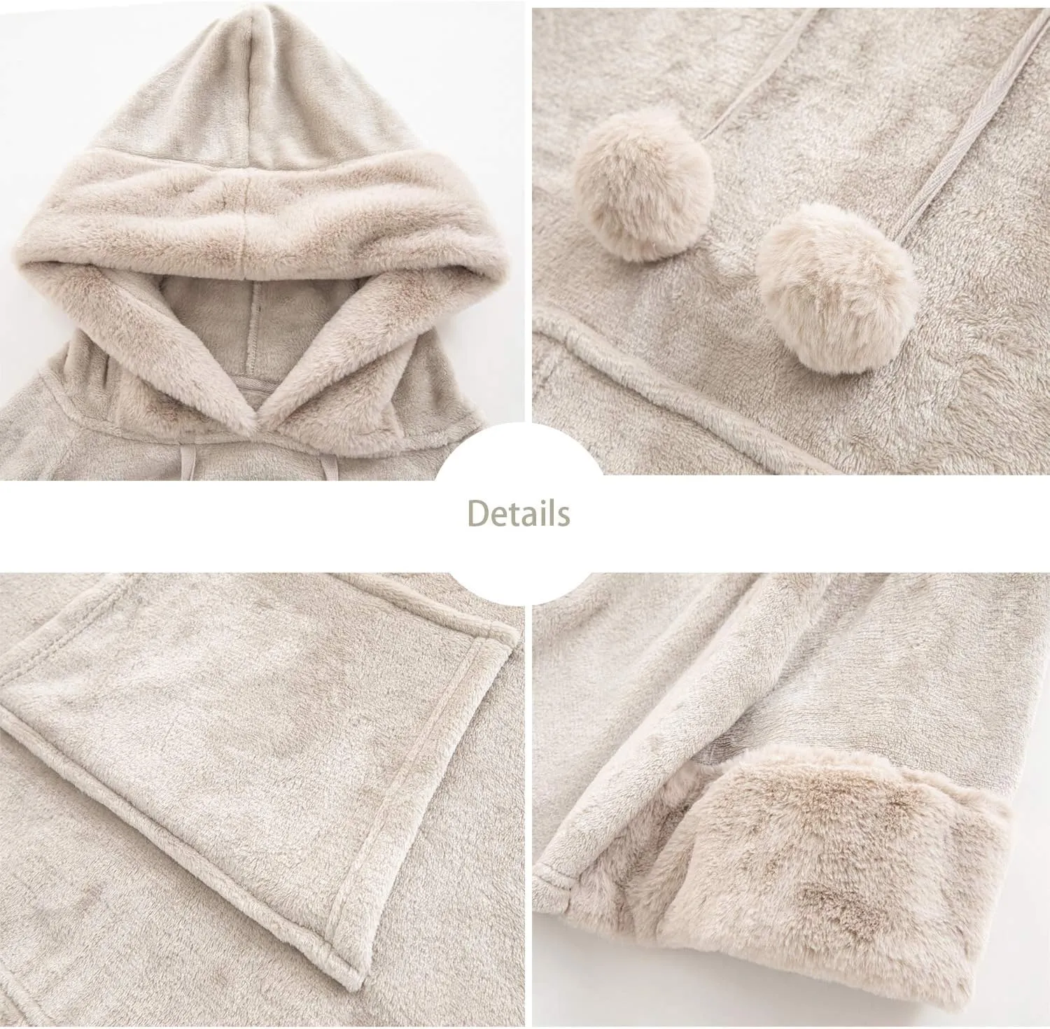 Oversized Hooded Blanket Sweatshirt with Pocket - Cute Birthday or Christmas Gift