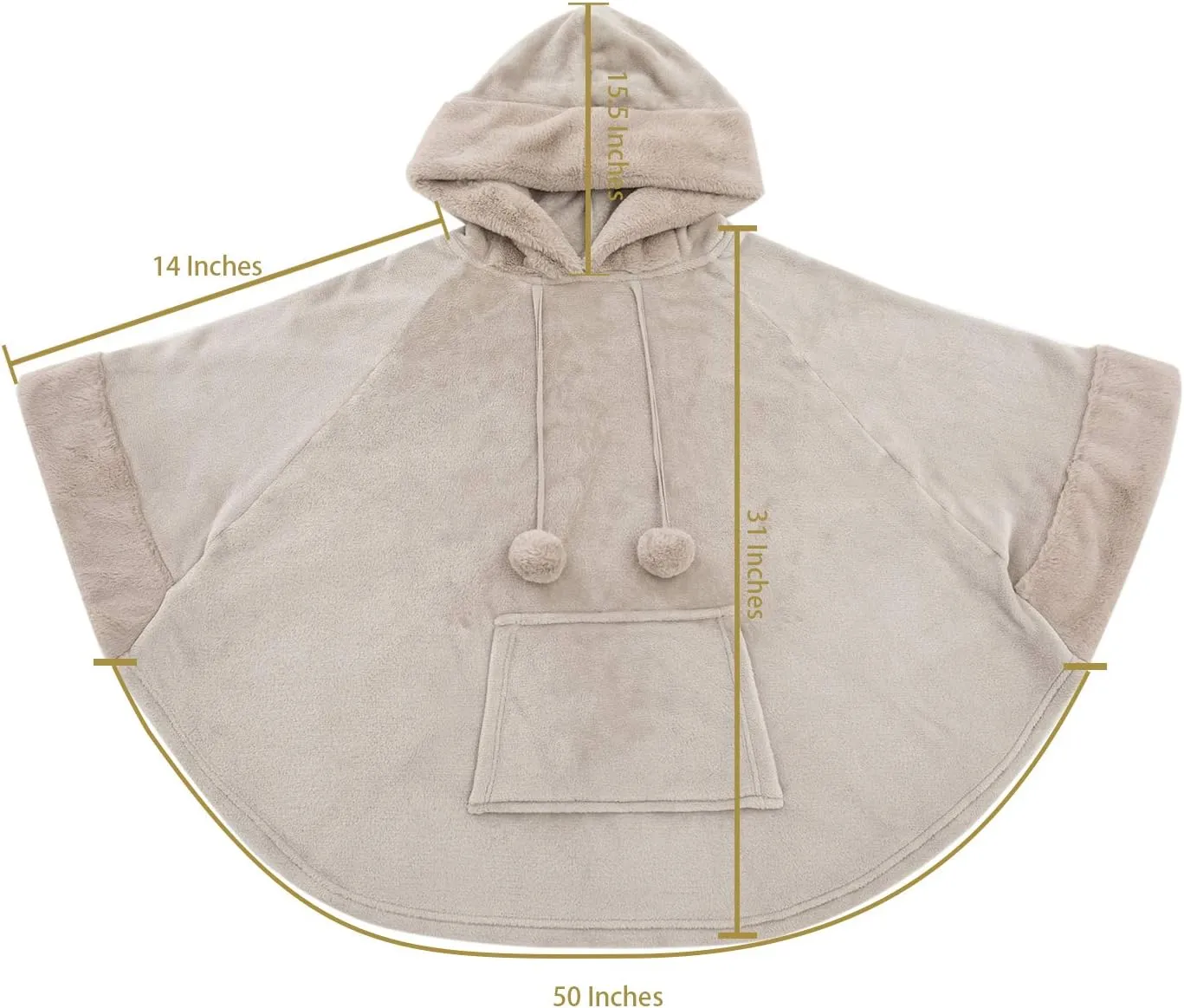 Oversized Hooded Blanket Sweatshirt with Pocket - Cute Birthday or Christmas Gift