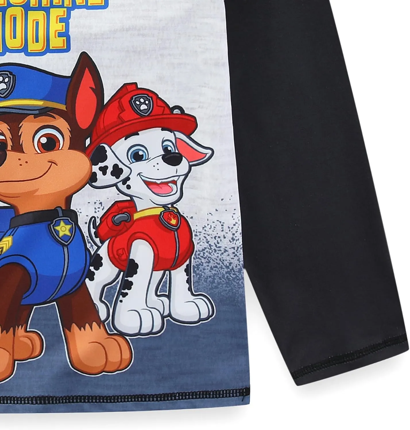 Paw Patrol Nickelodeon Chase Marshall Rubble Boys UPF 50  Rash Guard and Swim Trunks Swimsuit Set for Toddler and Big Kids