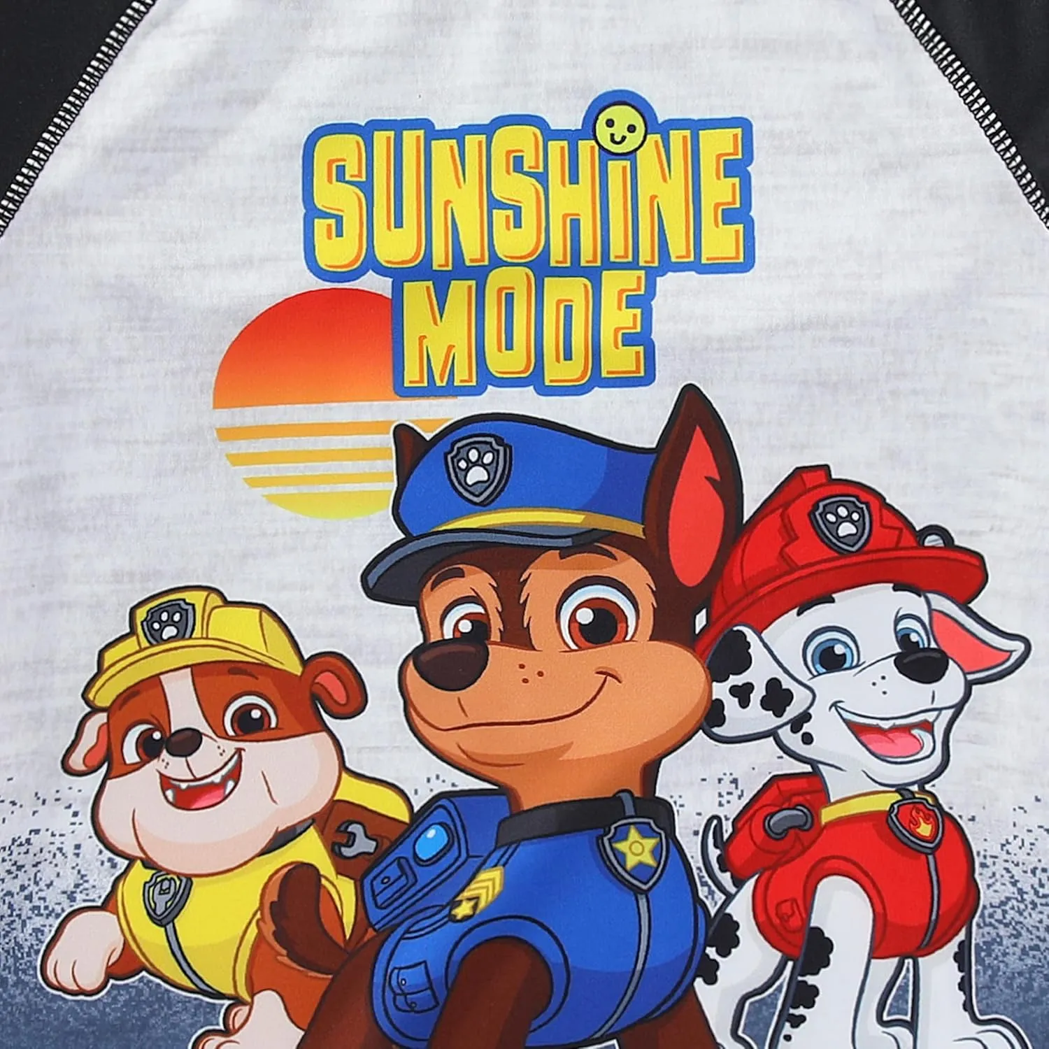Paw Patrol Nickelodeon Chase Marshall Rubble Boys UPF 50  Rash Guard and Swim Trunks Swimsuit Set for Toddler and Big Kids
