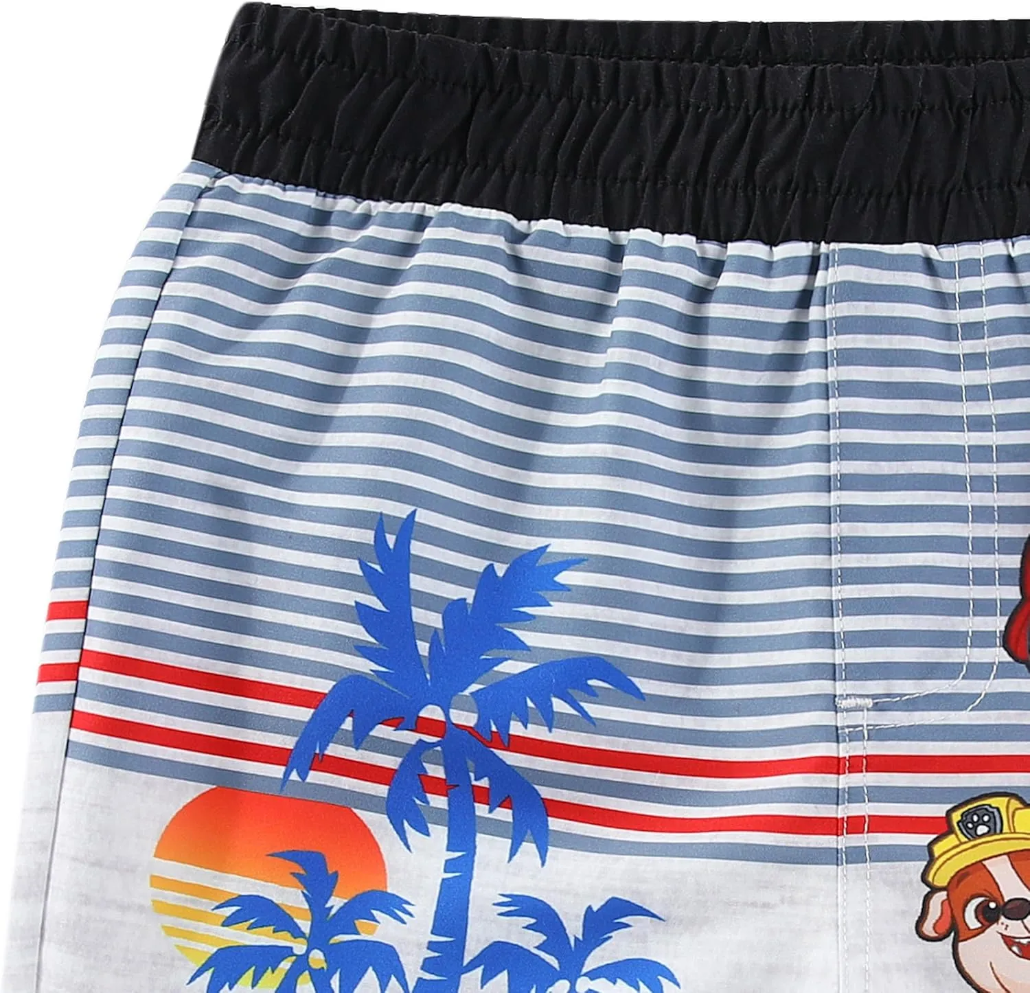 Paw Patrol Nickelodeon Chase Marshall Rubble Boys UPF 50  Rash Guard and Swim Trunks Swimsuit Set for Toddler and Big Kids