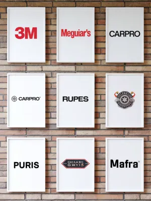 PCC Premium Framed Brand Logos for Showroom Elegance 14"x10"