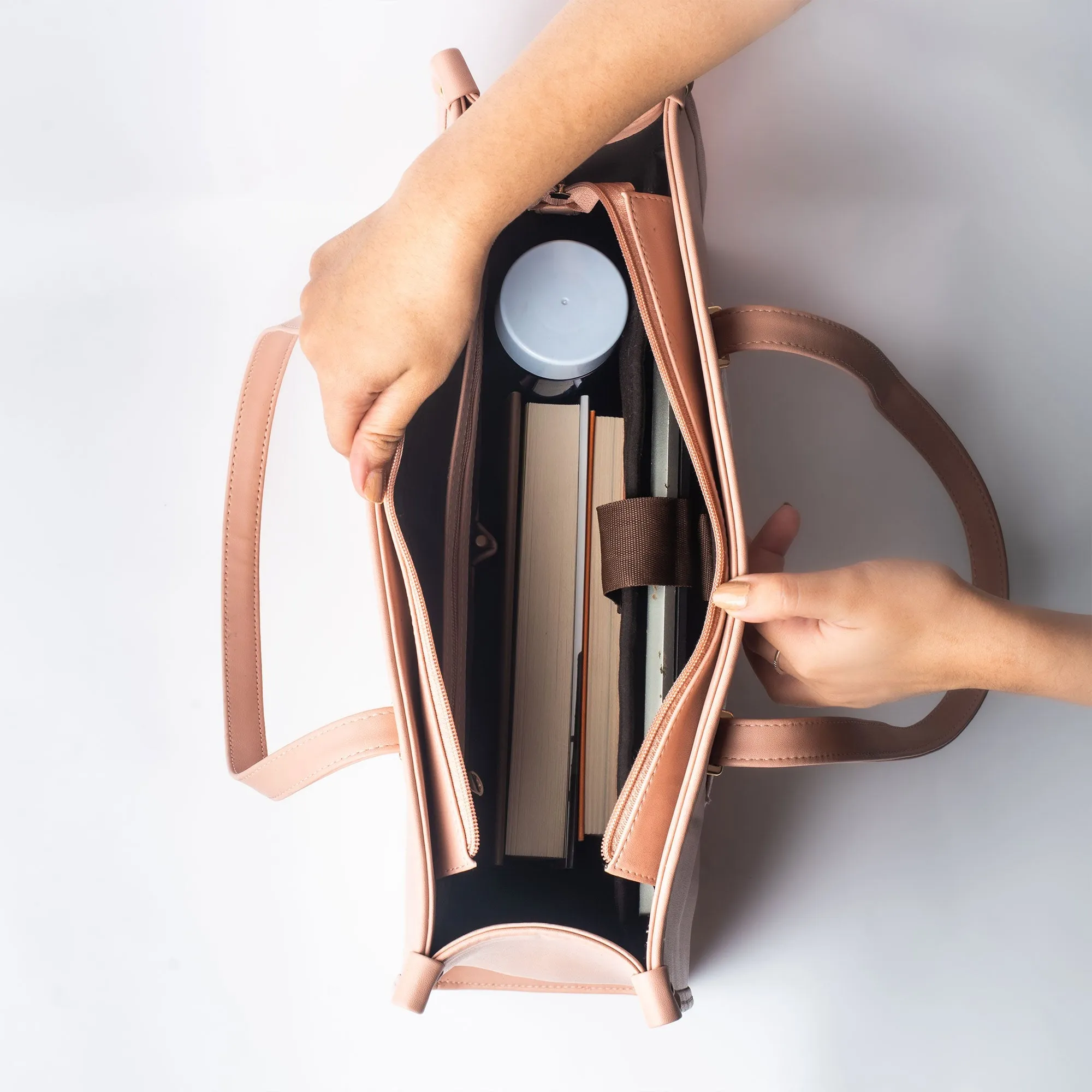 Peachy Crane Paradise Box Tote bag