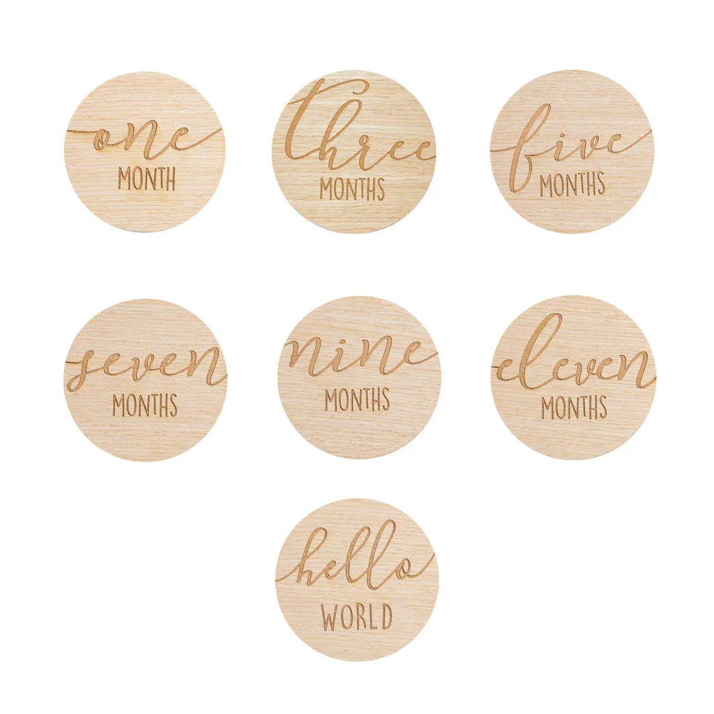 Pearhead - Wooden Reversible Milestone Photo Prop