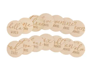 Pearhead - Wooden Reversible Milestone Photo Prop