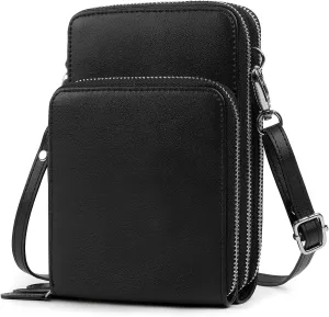 Pearl Angeli Small Crossbody Bag RFID Cellphone Wallet Purse Mini Ladies Handbag Purse with Shoulder Strap