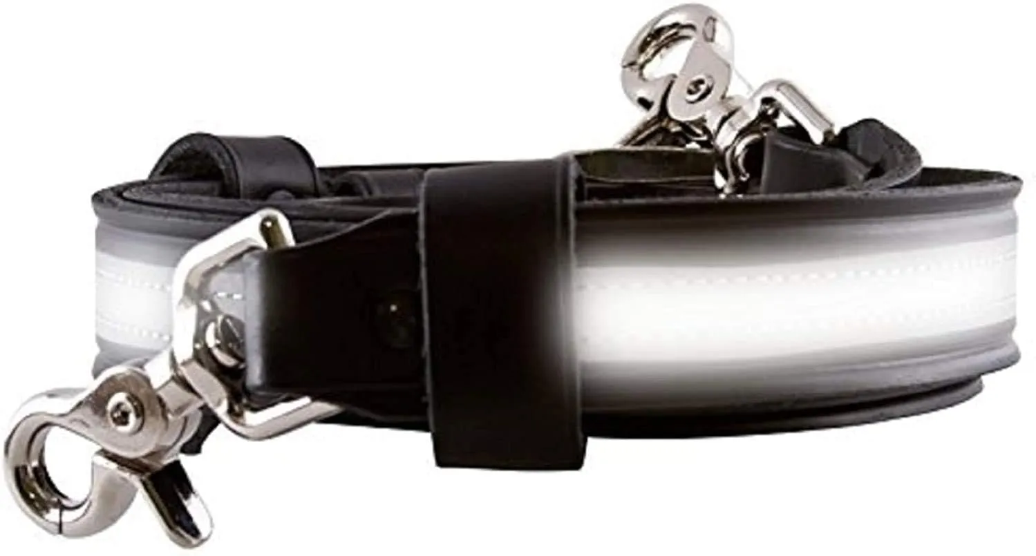 Perfect Fit Firefighter Leather Reflective Bundle- Radio Strap and Anti-Sway Holder Combo Kit