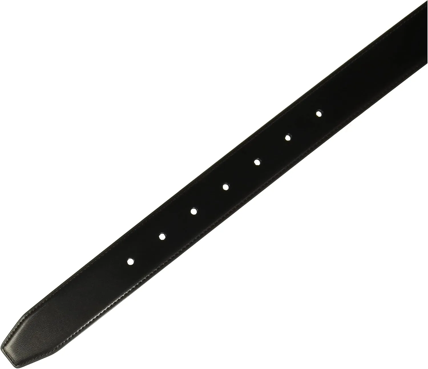 Perry Ellis Men's Portfolio Hi-lo Reversible Dress Belt, Matte Leather Blend, Stitched, 1.5” Width (Available in Big & Tall)